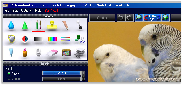 program de modificat poze - PhotoInstrument