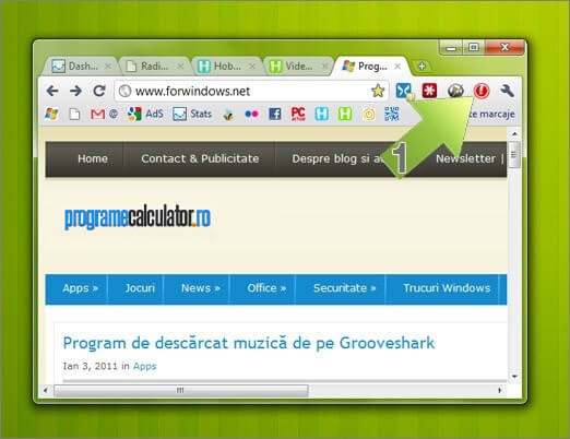 1-Ascunde paginile Web deschise cu un click