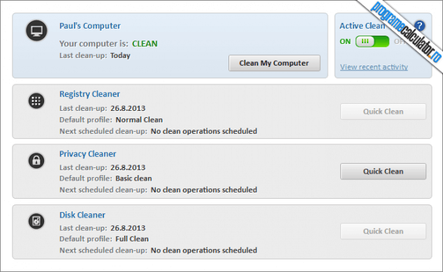 Comodo System Cleaner - PC curat