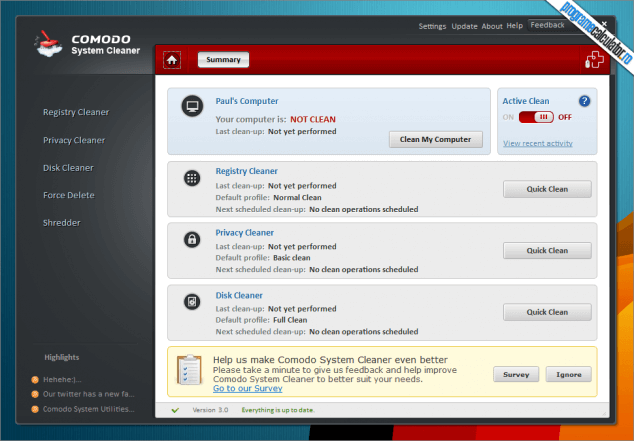 Comodo System Cleaner 