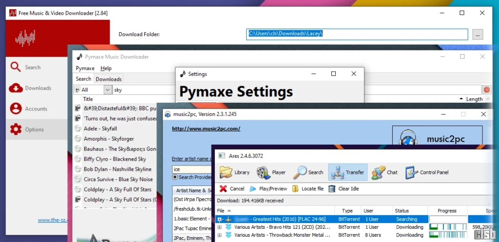 Programe de descărcat muzică de pe Internet în format MP3
