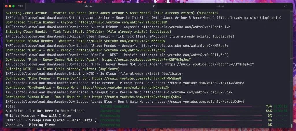 sportdl: program descărcat muzică