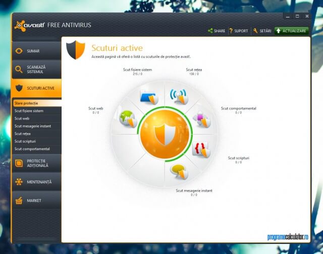 Antivirus pentru Windows 8: avast free Antivirus