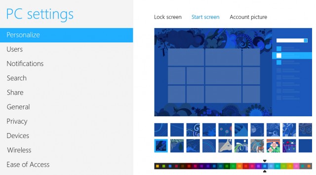 Personalize Start screen
