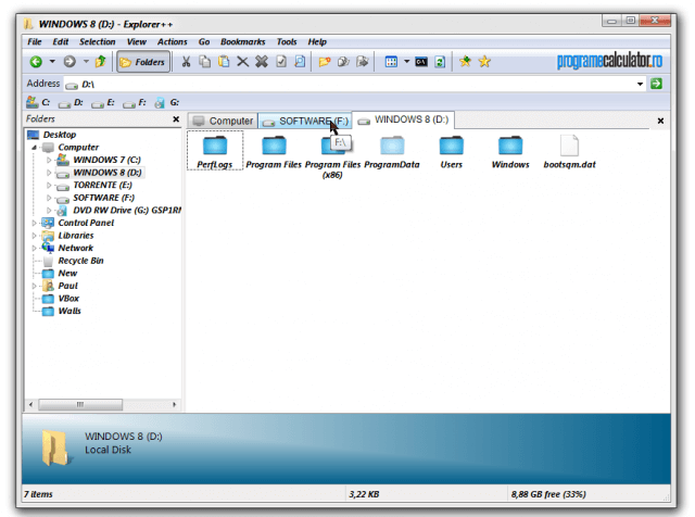 Explorer++ navigare pe file