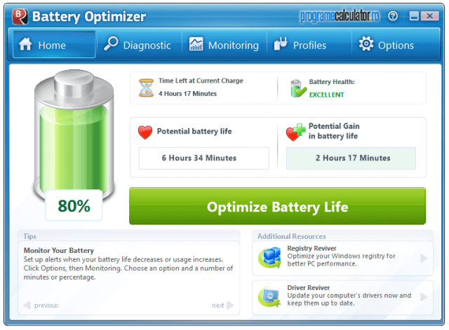 Rezumat Battery Optimizer