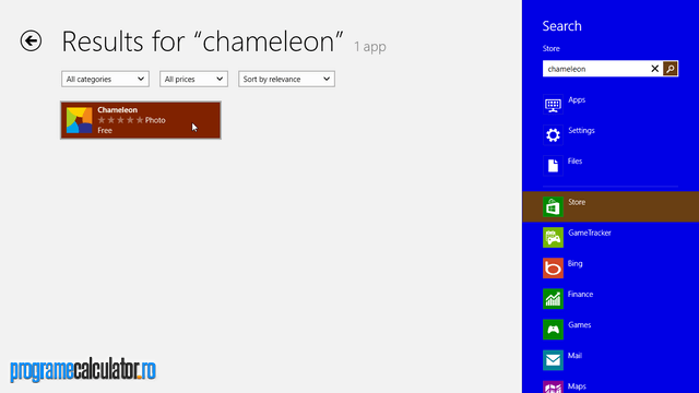 Windows Store Chameleon